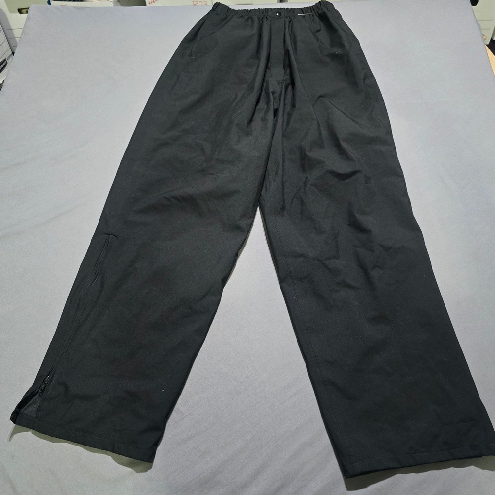 Forrester's Gore-Tex Rain Pants Mens Large Black Waterproof Zipper Leg Utility